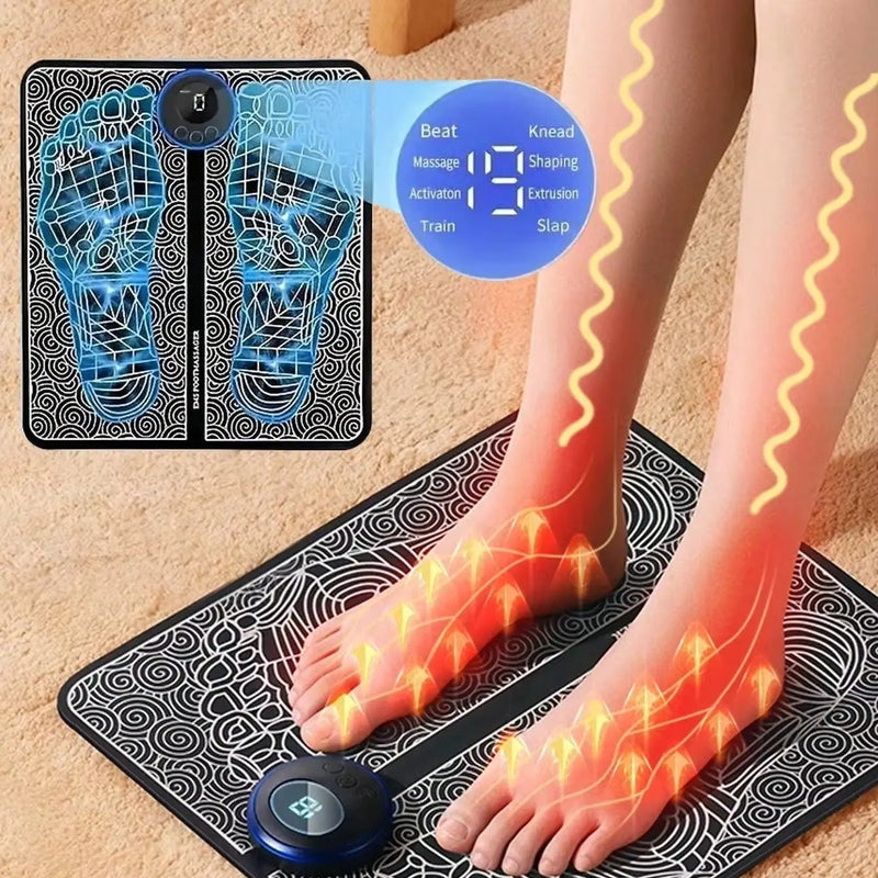 Kit Masajeador de Pies EMS + Electroestimulador Portátil Mariposa