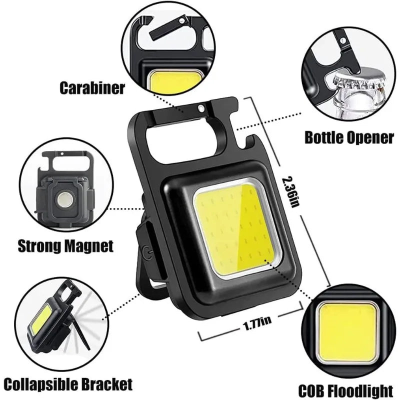 Mini Linterna Llavero Magnética COB