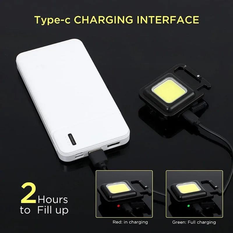 Mini Linterna Llavero Magnética COB